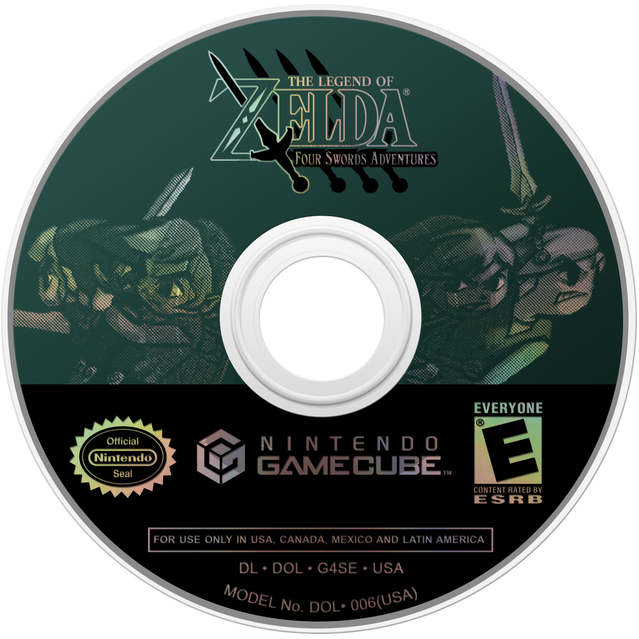 The Legend of Zelda: Four Swords Adventures - Nintendo GameCube (Nintendo - 4) video game collectible [Barcode 045496961855] - Main Image 3