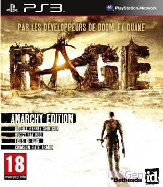 Rage - Sony PlayStation 3 (PS3) (Bethesda Softworks - 1-2) video game collectible [Barcode 093155143074] - Main Image 1