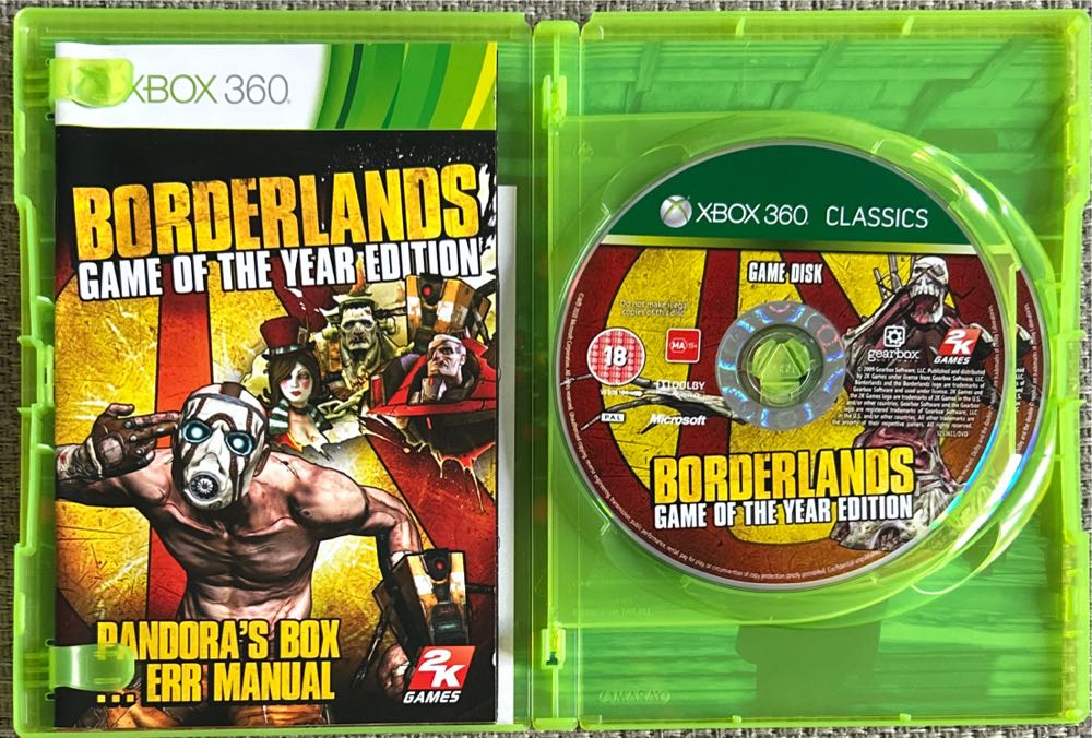 Borderlands: Game Of The Year Edition - Microsoft Xbox 360 (2K Games - 4) video game collectible [Barcode 5026555253611] - Main Image 3