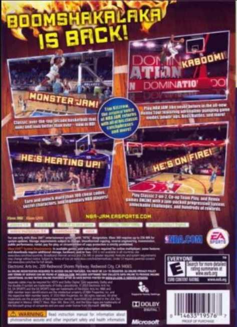 NBA Jam: On Fire Edition - Microsoft Xbox 360 (Ea Sports - 1) video game collectible - Main Image 2