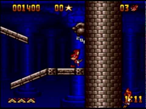 Aero The Acro-Bat - Nintendo Super Nintendo Entertainment System (SNES) (SunSoft) video game collectible - Main Image 4