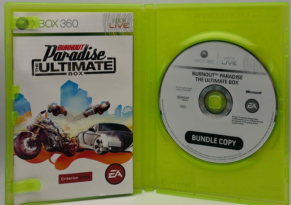 Burnout Paradise - The Ultimate Box / Trivial Pursuit - Microsoft Xbox 360 (Electronic Arts - 1-4) video game collectible - Main Image 4