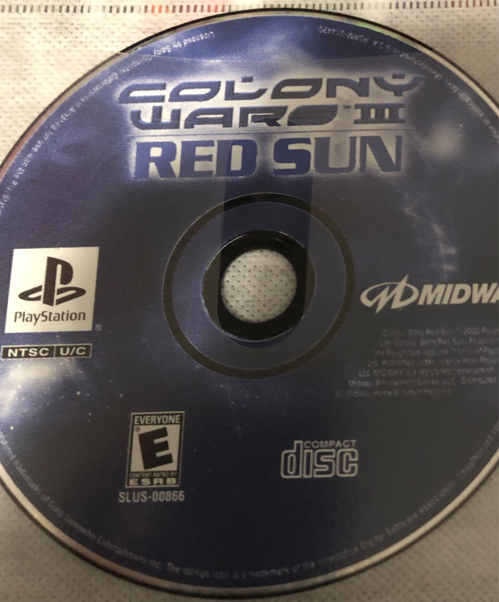Colony Wars : Red Sun - Sony PlayStation (Midway Games - 1) video game collectible [Barcode 711719147923] - Main Image 4