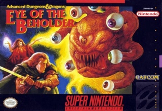 Advanced Dungeons & Dragons: Eye of the Beholder - Nintendo Super Nintendo Entertainment System (SNES) (Capcom) video game collectible - Main Image 1