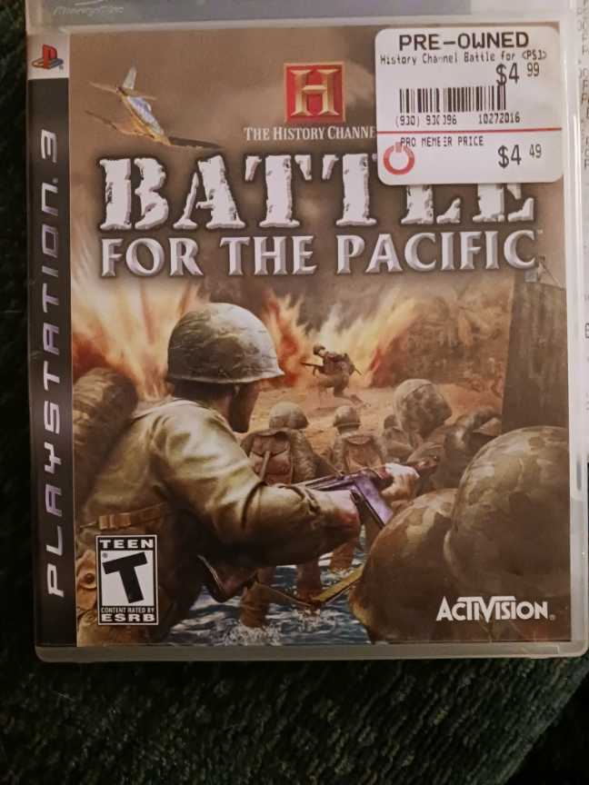 The History Channel: Battle For The Pacific - Sony PlayStation 3 (PS3) (12) video game collectible [Barcode 5030917053306] - Main Image 2