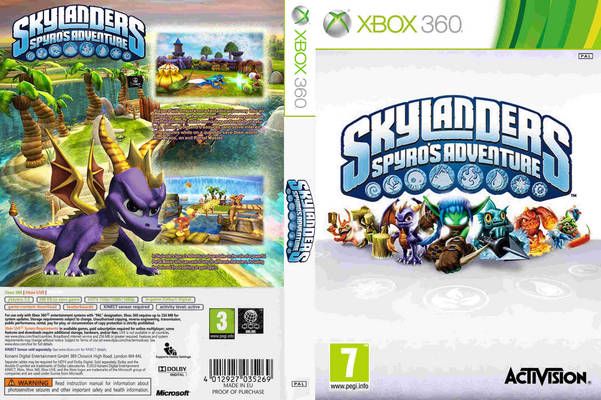 Skylanders: Spyro’s Adventure - Microsoft Xbox 360 (Activision - 2) video game collectible [Barcode 047875841512] - Main Image 2