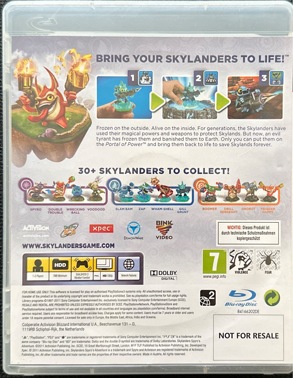 Skylanders Spyro’s Adventure - Sony PlayStation 3 (PS3) (2) video game collectible - Main Image 2