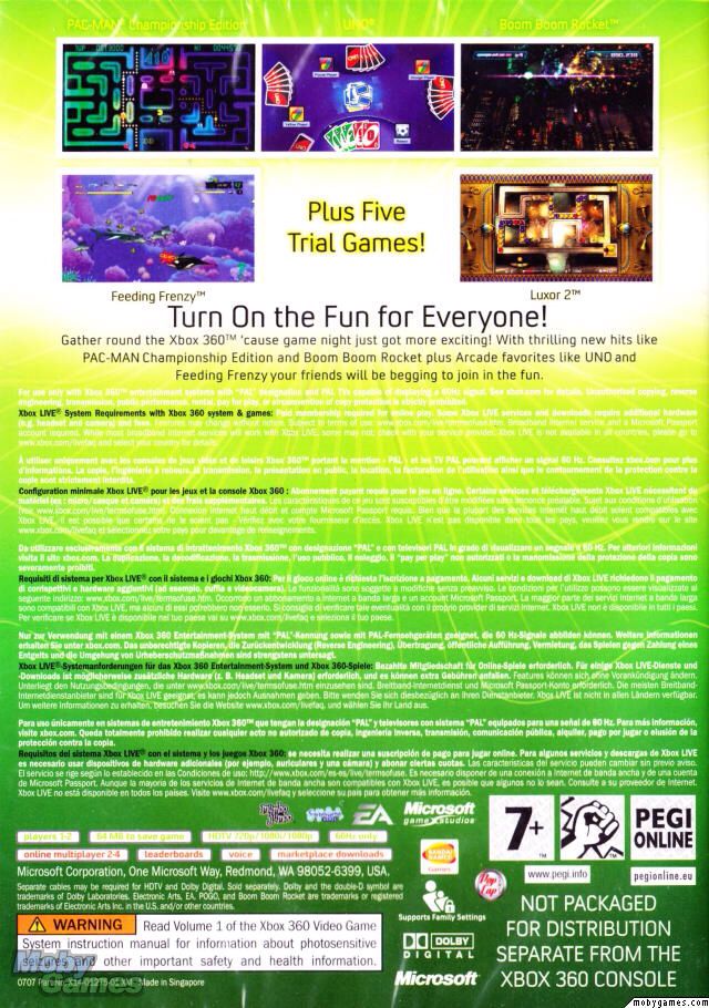 Xbox Live Arcade - Microsoft Xbox 360 video game collectible - Main Image 2