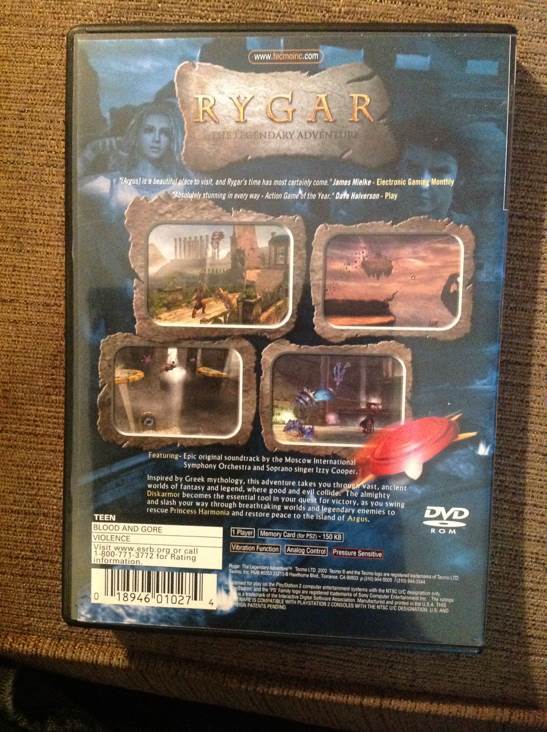 Rygar: The Legendary Adventure - Sony PlayStation 2 (PS2) (Tecmo - 1) video game collectible [Barcode 3563650095323] - Main Image 2