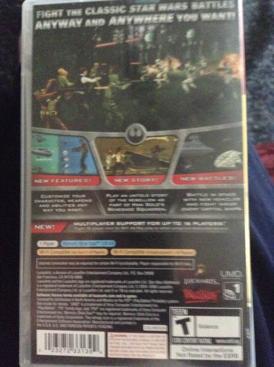 Star Wars Battlefront Renegade Squadron - Sony PlayStation Portable (PSP) (Lucas Arts - 2) video game collectible [Barcode 023272331399] - Main Image 2