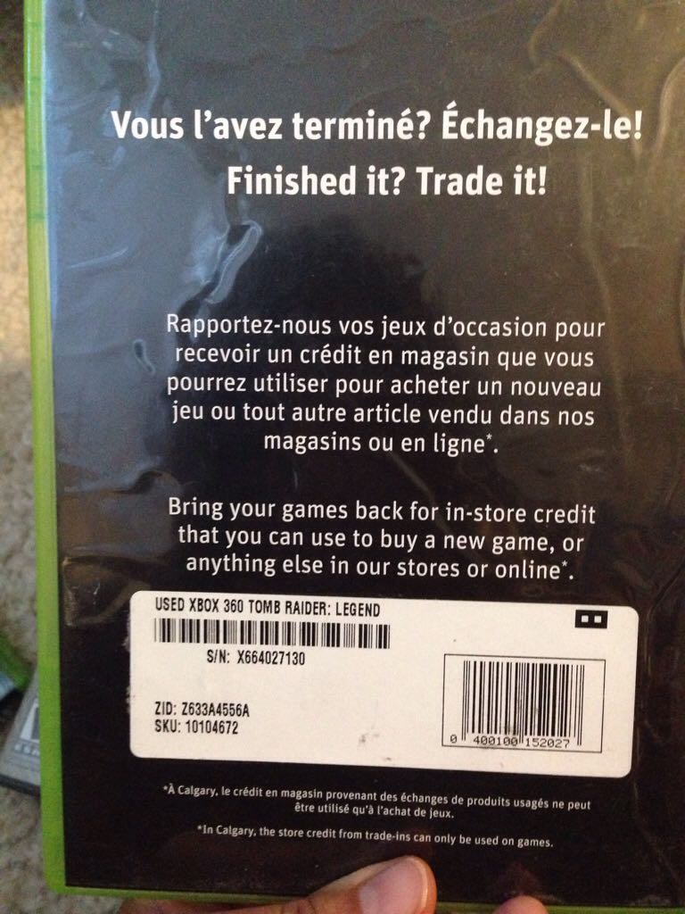 Lara Croft Tomb Raider - Microsoft Xbox 360 video game collectible [Barcode 400100152027] - Main Image 2