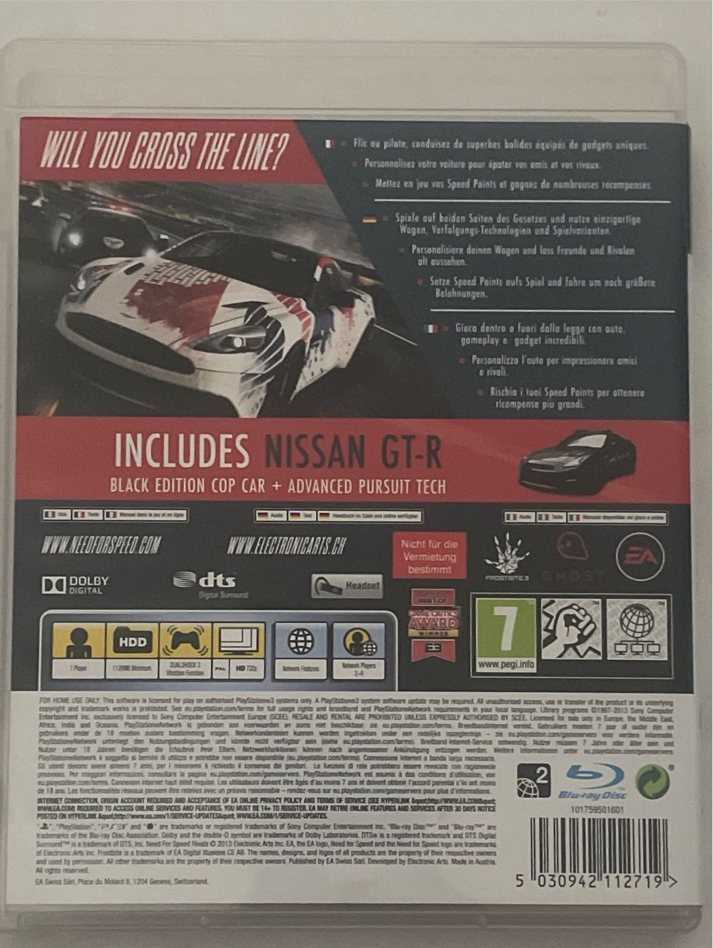 Need For Speed Rivals - Sony PlayStation 3 (PS3) video game collectible [Barcode 5030942112719] - Main Image 2