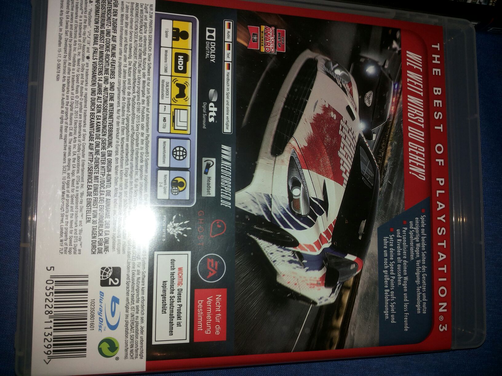 Need For Speed Rivals - Sony PlayStation 3 (PS3) video game collectible [Barcode 5035228113299] - Main Image 2