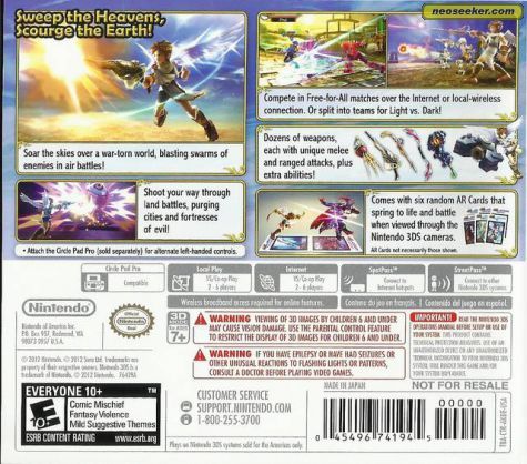 Kid Icarus: Uprising - Nintendo 3DS (Nintendo - 6) video game collectible [Barcode 045496521882] - Main Image 2