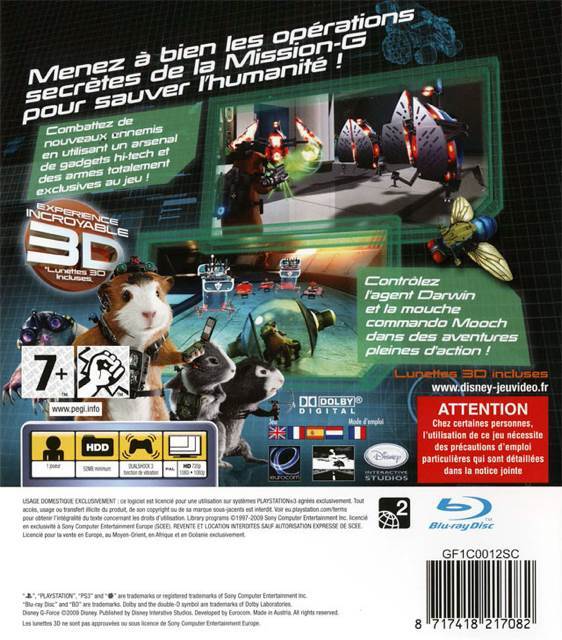 Disney Mission G PS3 - Sony PlayStation 3 (PS3) video game collectible [Barcode 8717418217082] - Main Image 2