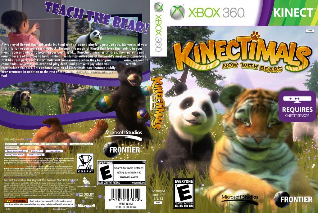 Kinectimals: Now with Bears - Microsoft Xbox 360 (Microsoft - 2) video game collectible [Barcode 885370317022] - Main Image 2