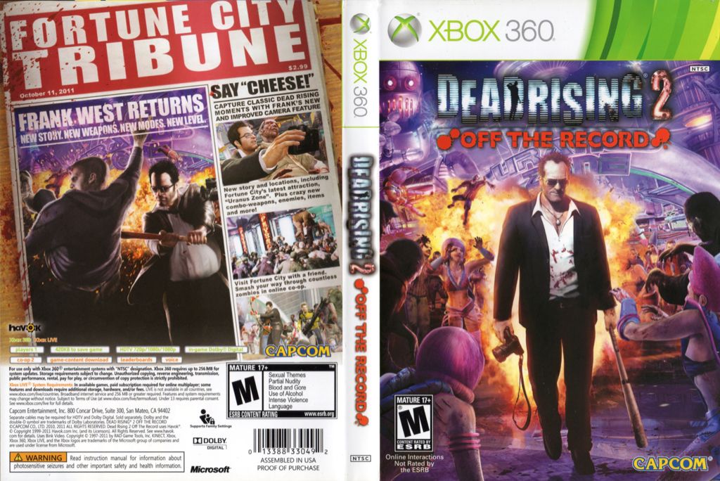 Dead Rising 2: Off The Record - Microsoft Xbox Live (1-2) video game collectible - Main Image 2
