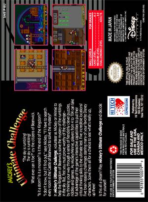 Mickeys Ultimate Challenge - Nintendo Super Nintendo Entertainment System (SNES) video game collectible - Main Image 2