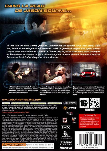 La mémoire dans la peau - Microsoft Xbox 360 (Vivendi Universal Entertainment - 1) video game collectible - Main Image 2