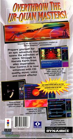 Star Control II - 3DO (Crystal Dynamics - 1) video game collectible [Barcode 765979610406] - Main Image 2