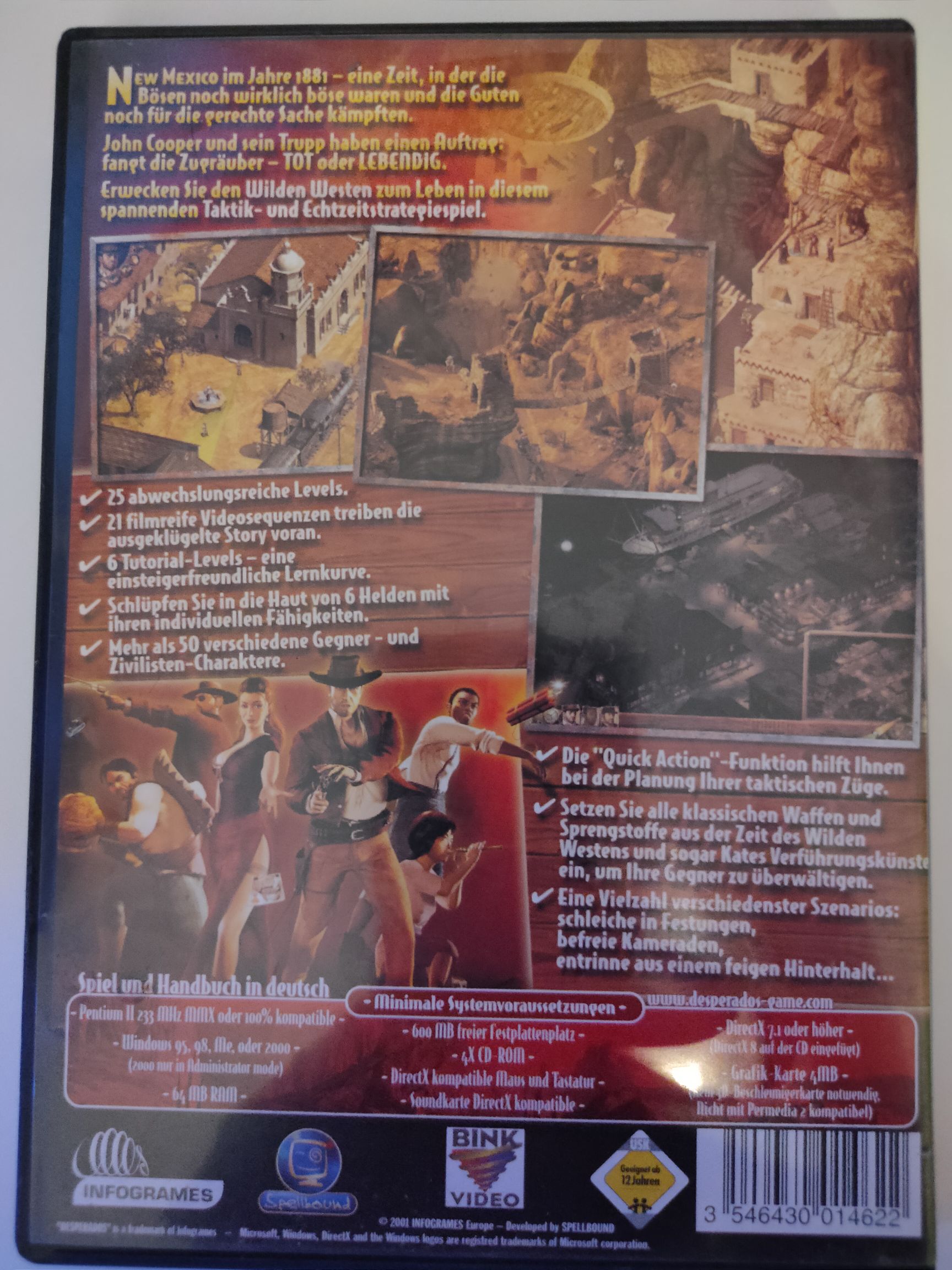 Desperados: Wanted Dead or Alive - Valve Steam video game collectible [Barcode 3546430014622] - Main Image 2