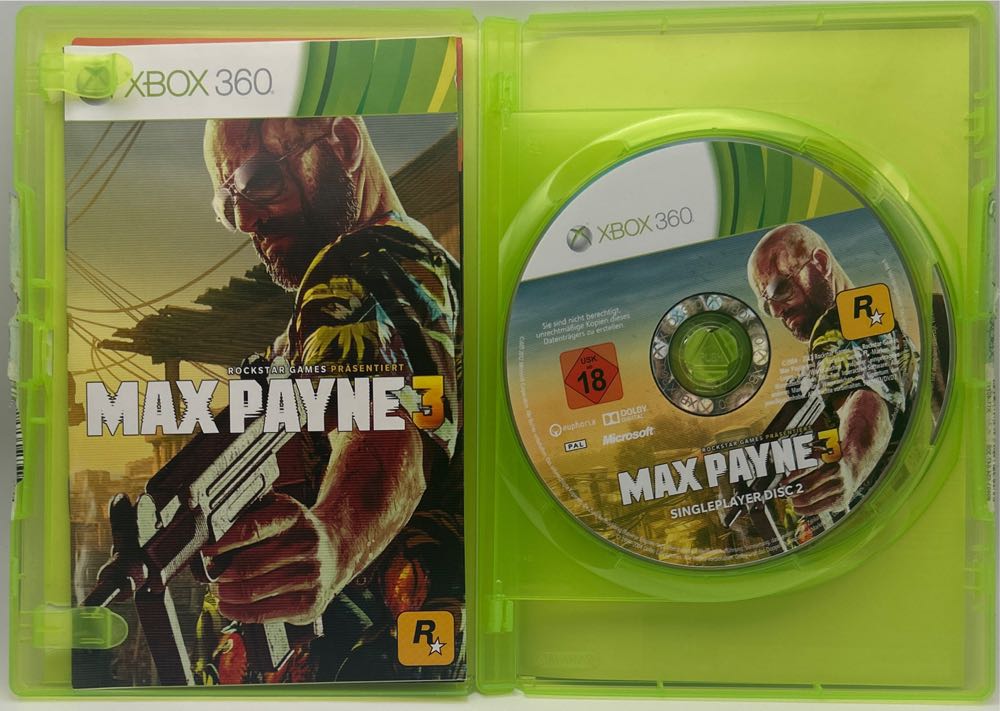 Max Payne 3 (Slip Cover) - Microsoft Xbox 360 (Rockstar - 1) video game collectible [Barcode 4033841268281] - Main Image 4