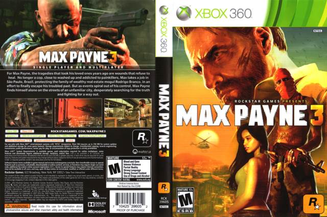 Max Payne 3 - Microsoft Xbox 360 (Rockstar Games - 1) video game collectible [Barcode 5026555256230] - Main Image 2