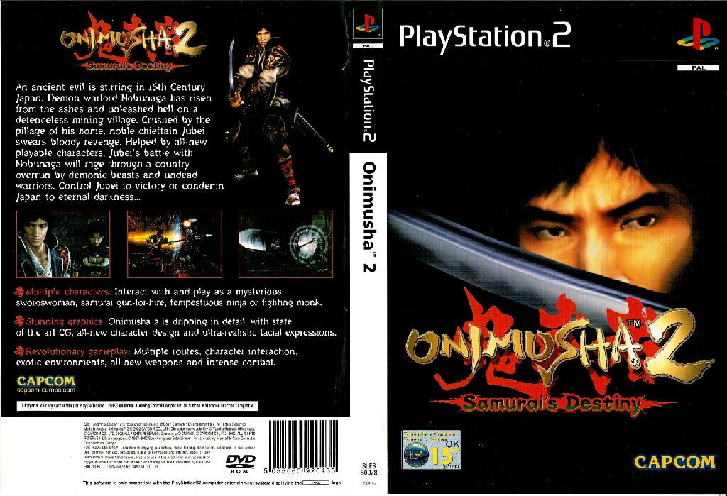 Onimusha 2: Samurai’s Destiny - Sony PlayStation 2 (PS2) (Capcom - 1) video game collectible [Barcode 5055060920503] - Main Image 2