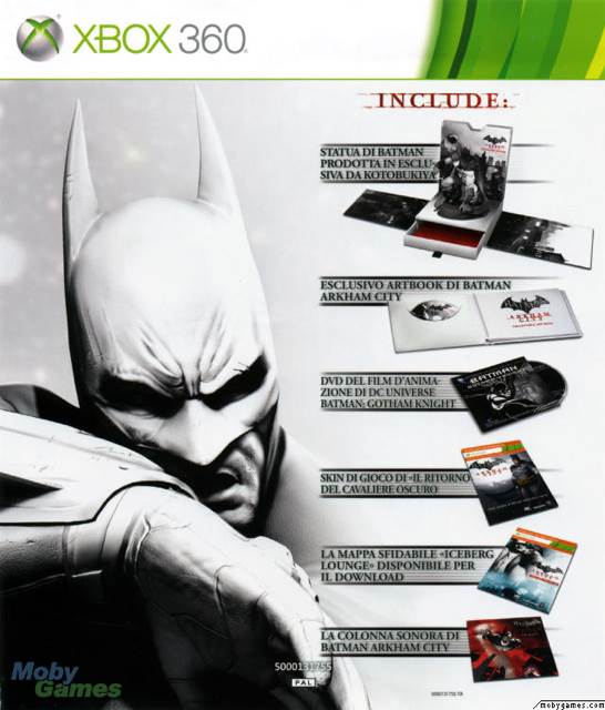 Batman Arkham City Collector’s Edition - Microsoft Xbox 360 (Rocksteady Studios - 1) video game collectible [Barcode 883929213146] - Main Image 2