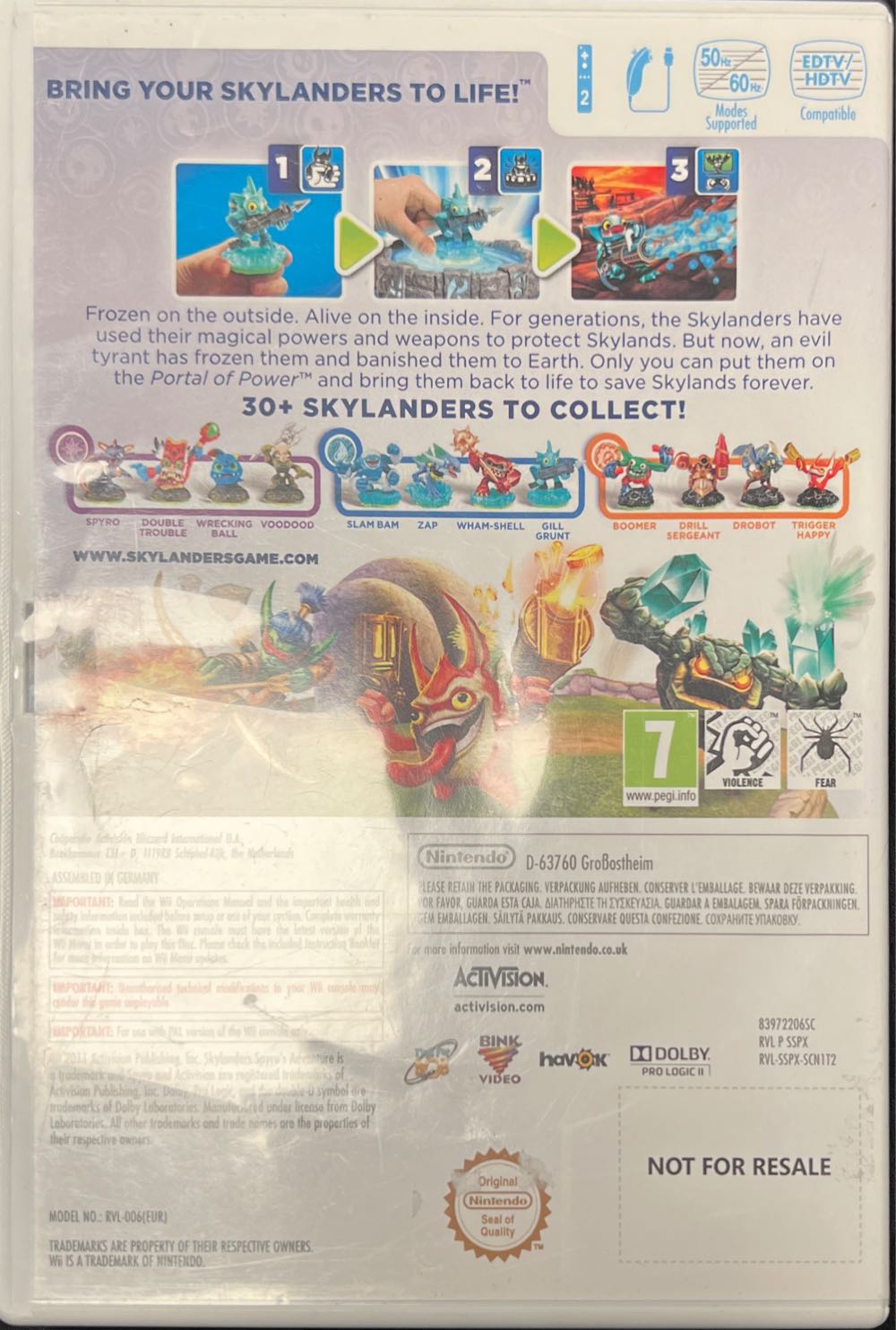 Skylanders: Spyro’s Adventure - Nintendo Wii video game collectible - Main Image 2