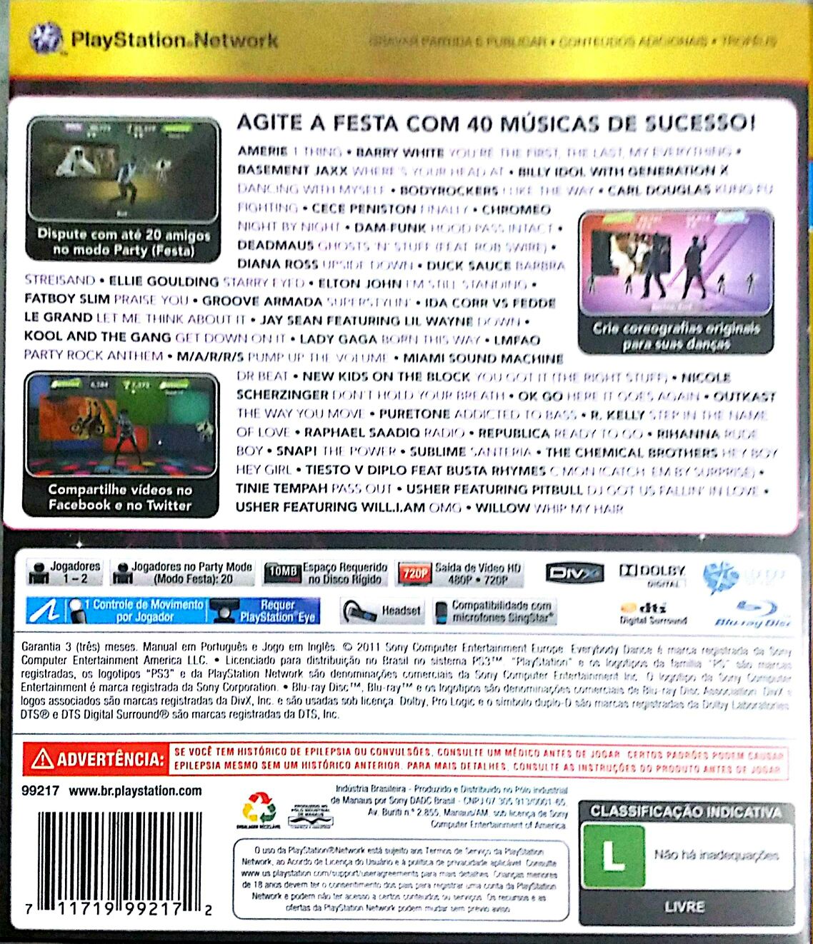 Everybody Dance - Sony PlayStation 3 (PS3) (Sony Comptuter Entertainment) video game collectible [Barcode 711719992172] - Main Image 2