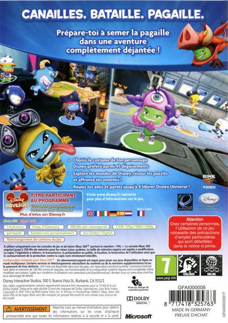 Disney Universe - Microsoft Xbox 360 (Disney Interactive Studios - 4) video game collectible [Barcode 712725022020] - Main Image 2