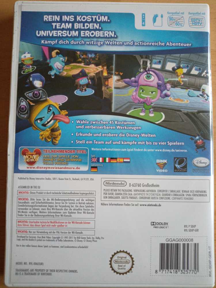 Disney Universe - Nintendo Wii (4) video game collectible [Barcode 8717418325770] - Main Image 2