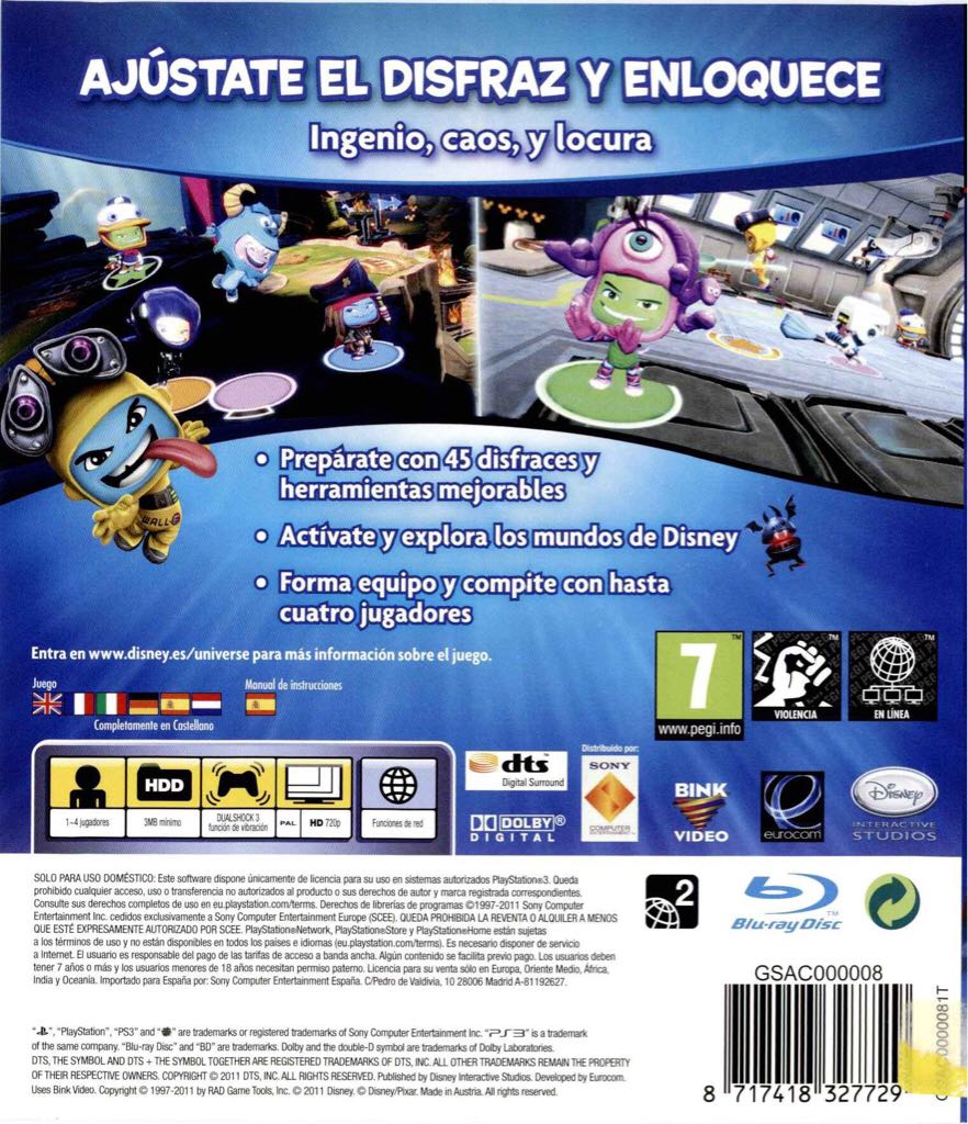 Disney Universe - Sony PlayStation 3 (PS3) (Disney Interactive Studios - 4) video game collectible [Barcode 8717418327729] - Main Image 2