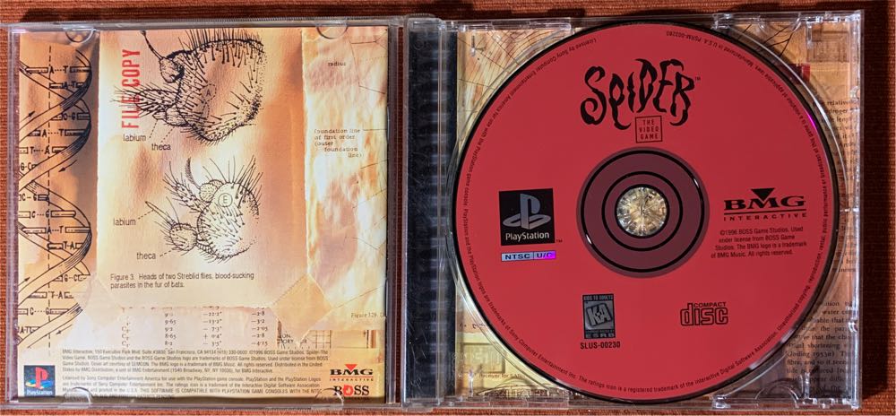 Spider - Sony PlayStation (BMG Interactive - 1) video game collectible [Barcode 768964105826] - Main Image 3