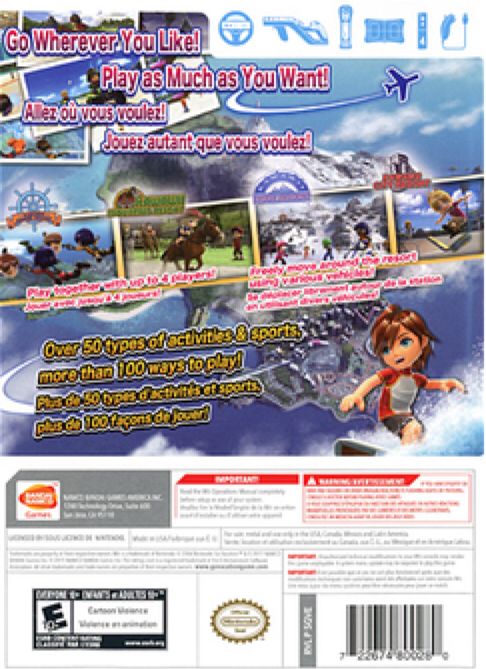 Go Vacation - Nintendo Wii (Bandai Namco - 4) video game collectible [Barcode 722674800280] - Main Image 2