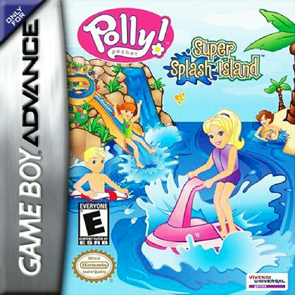 Polly Pocket Super Splash Island - Nintendo Game Boy Advance (GBA) video game collectible - Main Image 1