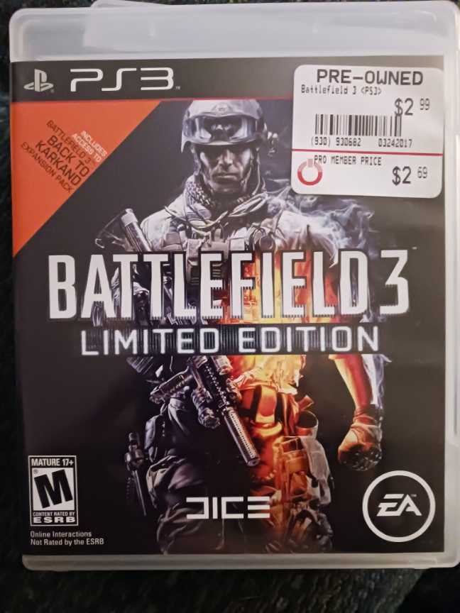 Battlefield 3 Limited Edition - Sony PlayStation 3 (PS3) (1) video game collectible - Main Image 2