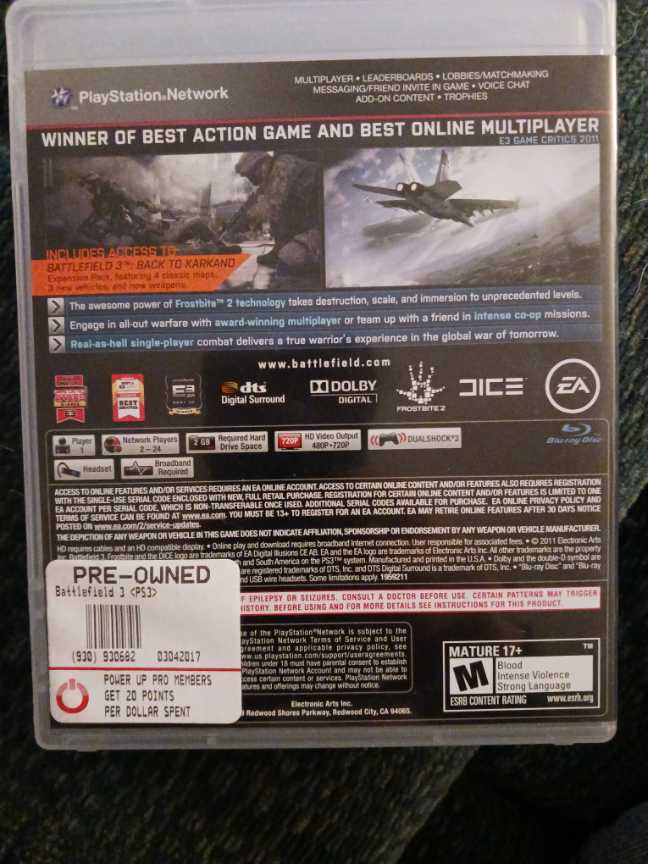 Battlefield 3 Limited Edition - Sony PlayStation 3 (PS3) (1) video game collectible - Main Image 3