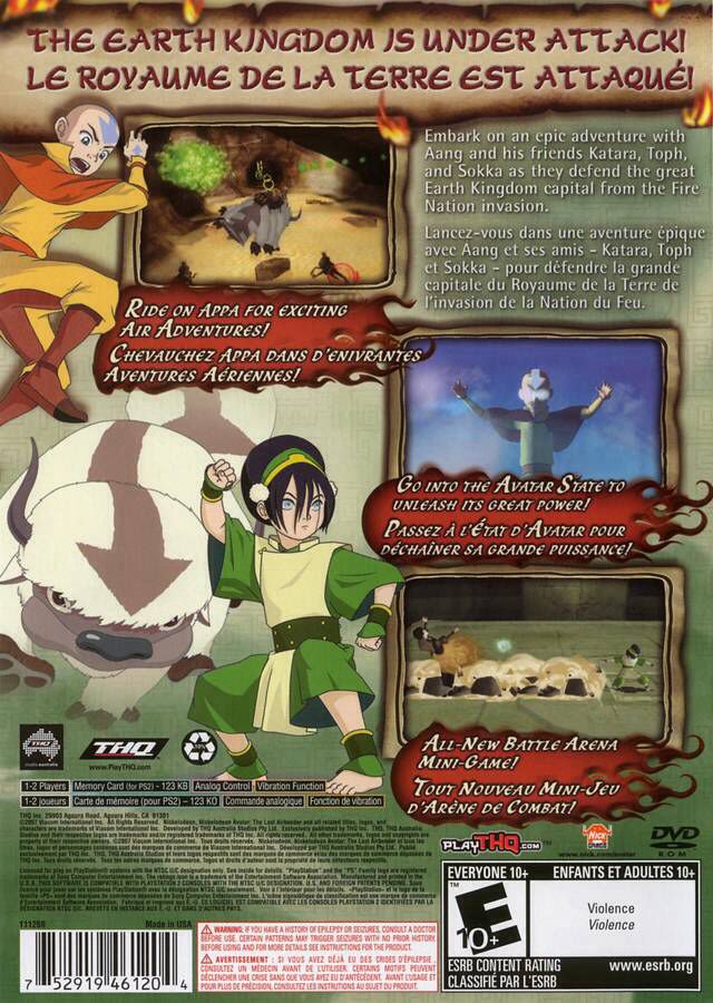 Avatar The Last Airbender: The Burning Earth - Sony PlayStation 2 (PS2) (2) video game collectible - Main Image 2