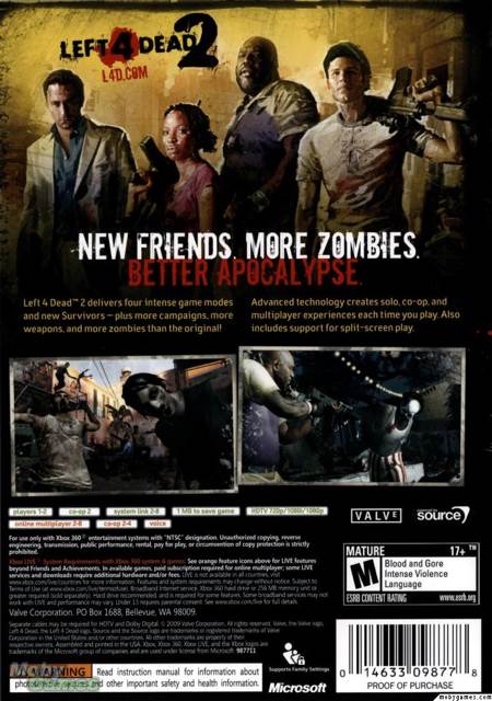 Left 4 Dead II - Microsoft Xbox 360 (Valve Corporation - 2) video game collectible [Barcode 5030941081290] - Main Image 2