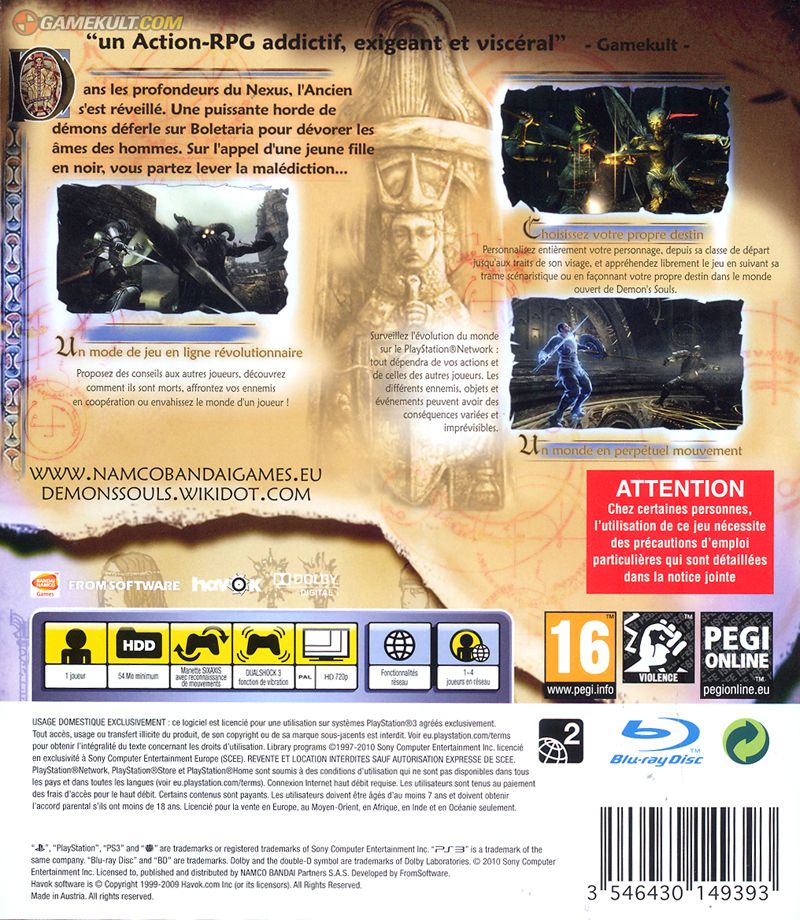 Demon’s Soul - Sony PlayStation 3 (PS3) video game collectible - Main Image 2