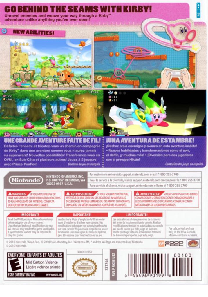 Kirbys Return To Dreamland - Nintendo Wii (Nintendo) video game collectible - Main Image 2