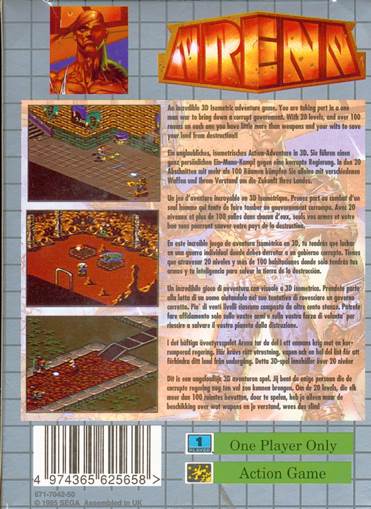 Arena - Sega Game Gear video game collectible - Main Image 2