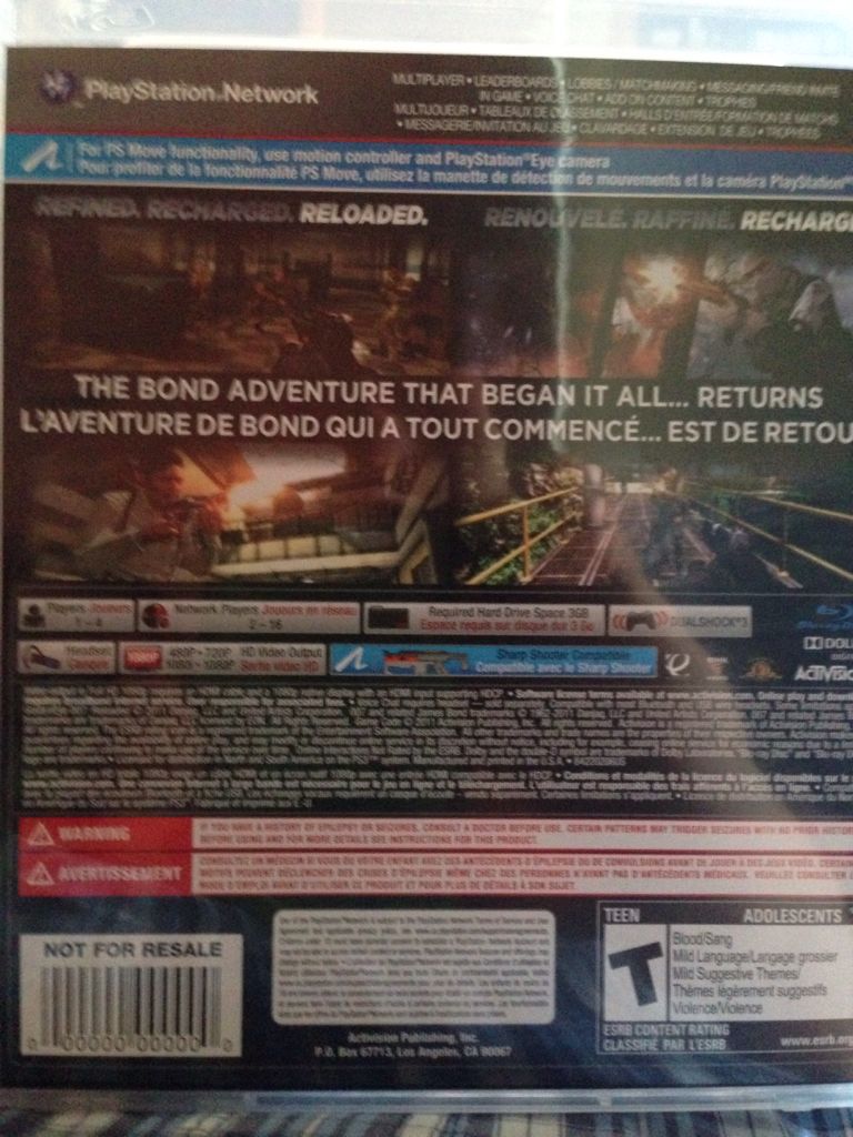 GoldenEye 007: Reloaded - Sony PlayStation 3 (PS3) (Activision - 4) video game collectible - Main Image 2