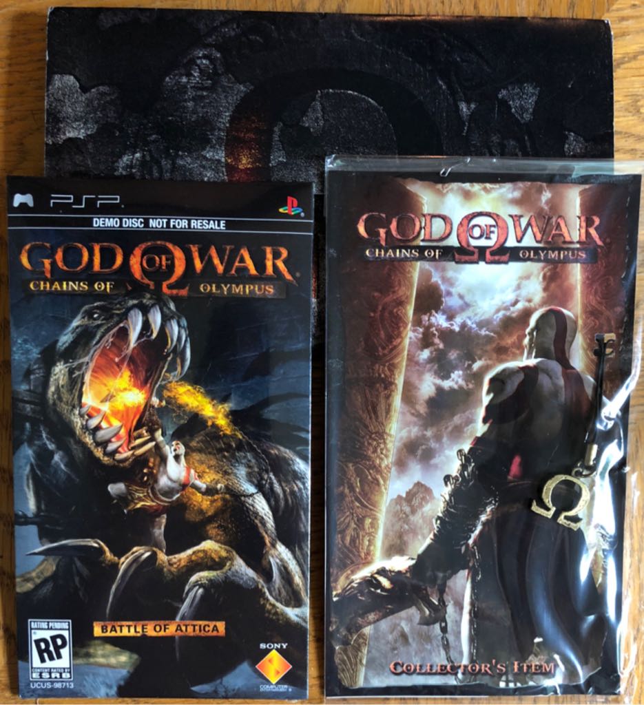 God of War: Chains of Olympus | Special Edition [Battle of Attica] (Demo Disc) - Sony PlayStation Portable (PSP) (SCEA - 1) video game collectible [Barcode 711719870524] - Main Image 2