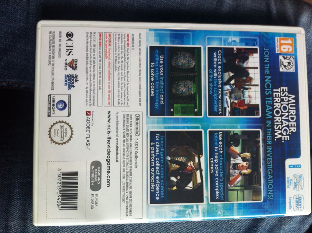 NCIS - Nintendo Wii (Ubisoft - 1) video game collectible [Barcode 3307215594384] - Main Image 2