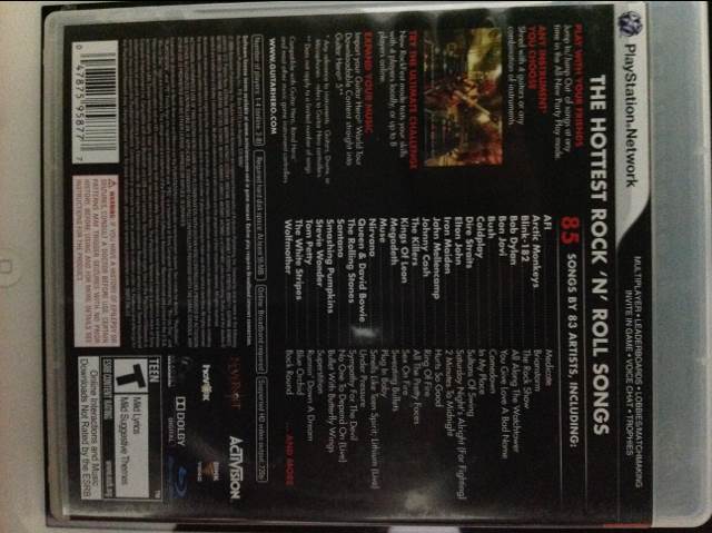 Guitar Hero 5 - Sony PlayStation 3 (PS3) (Activision - 4) video game collectible [Barcode 047875958791] - Main Image 2