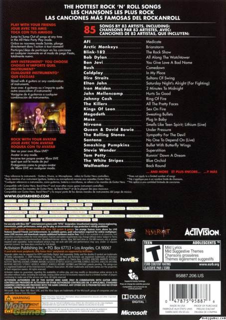 Guitar Hero 5 - Microsoft Xbox 360 (Activision Blizzard - 4) video game collectible [Barcode 047875958852] - Main Image 2