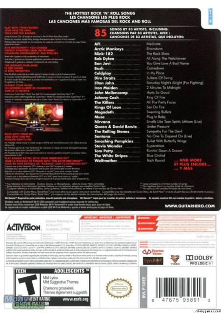 Guitar Hero 5 - Nintendo Wii (Activision - 4) video game collectible [Barcode 047875958913] - Main Image 2